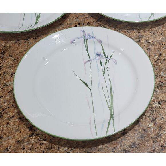 Vintage Corelle Shadow Iris (Qty 3) Dinner Plates 10 1/4" Round Purple Floral - Picture 10 of 14